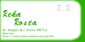 reka rosta business card